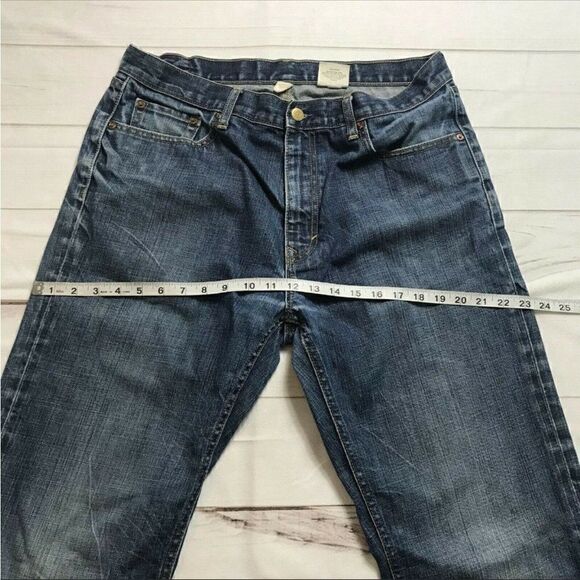 Banana Republic Mens Blue Denim 100 % Cotton Pockets Straight Leg Jeans Size 34 - Picture 11 of 11